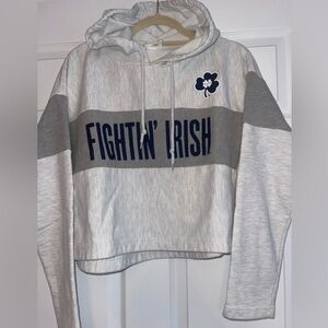 Notre dame cropped hoodie